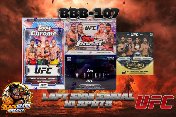 CREW BREAK 107 UFC -- LEFT SIDE SERIAL -- 10 SPOTS