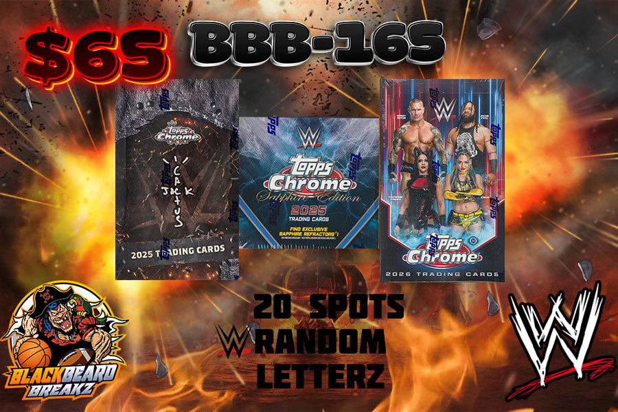 CREW BREAK 165 WWE- 20 SPOT RANDOM LETTER