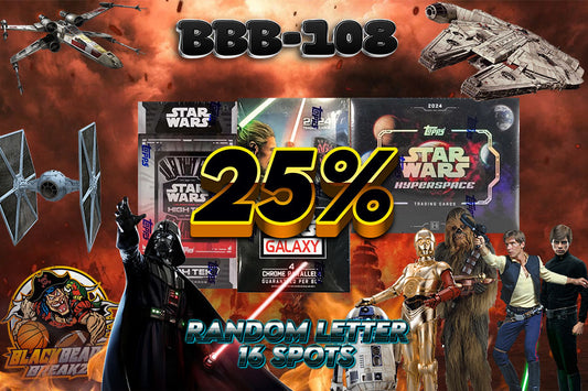 25% FILLER FOR BREAK BBB-108 STAR WARS