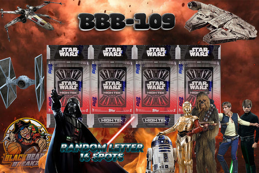 CREW BREAK 109 STAR WARS - 16 SPOT LETTER BREAK