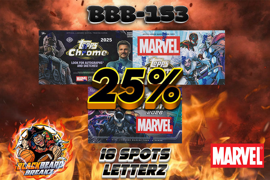 25% FILLER FOR BREAK BBB 153 MARVEL