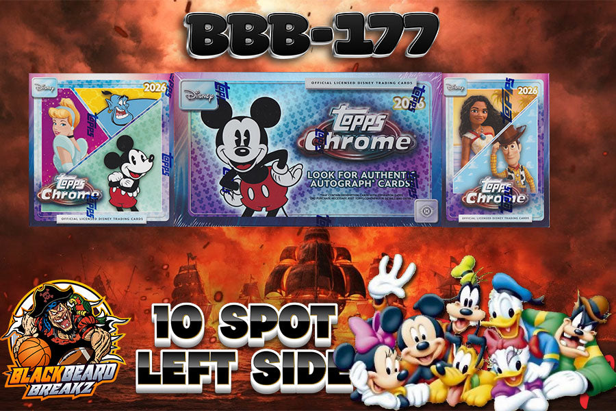 BBB 177 TOPPS CHROME DISNEY- 10 SPOT LEFT SIDE