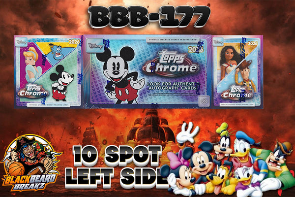BBB 177 TOPPS CHROME DISNEY- 10 SPOT LEFT SIDE