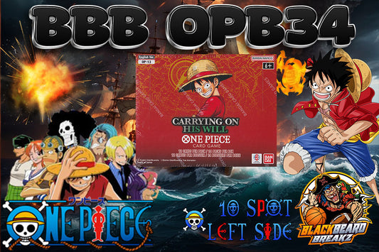 BBB OPB34 - ONE PIECE OP-13 BOOSTER BOX -- 10 SPOTS