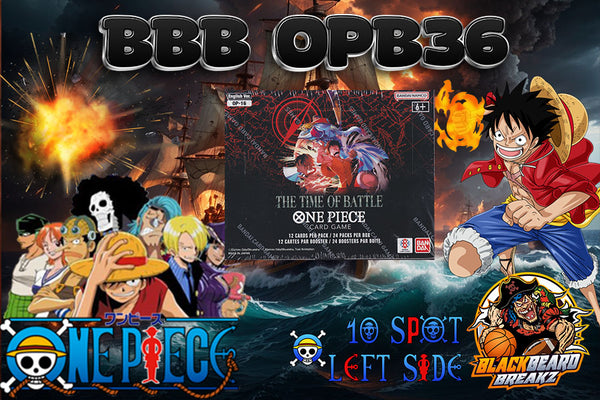 BBB OPB36 - ONE PIECE OP-16 BOOSTER BOX (2) -- 10 SPOTS