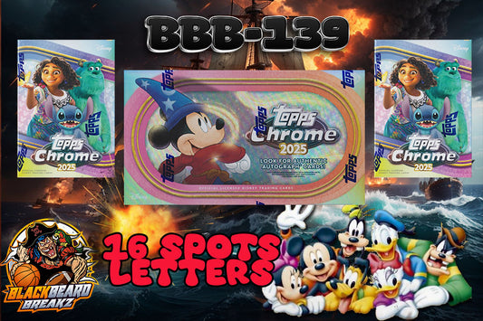 BBB 139 2025 TOPPS CHROME DISNEY HOBBY/RETAIL MIXER