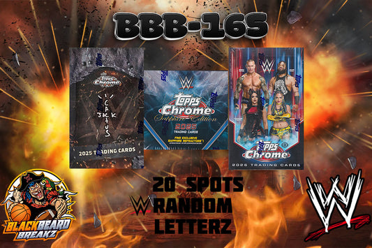 BBB 165 WWE- 20 SPOT RANDOM LETTER