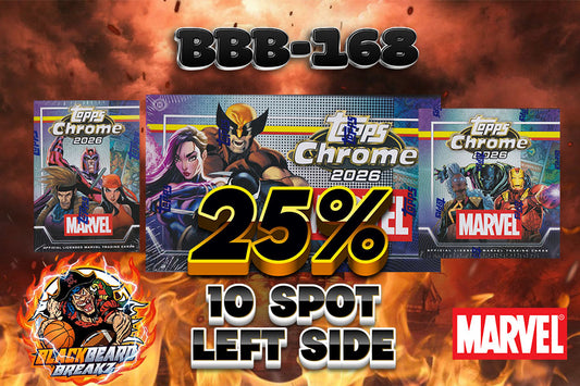 25% FILLER FOR BREAK BBB 168 MARVEL