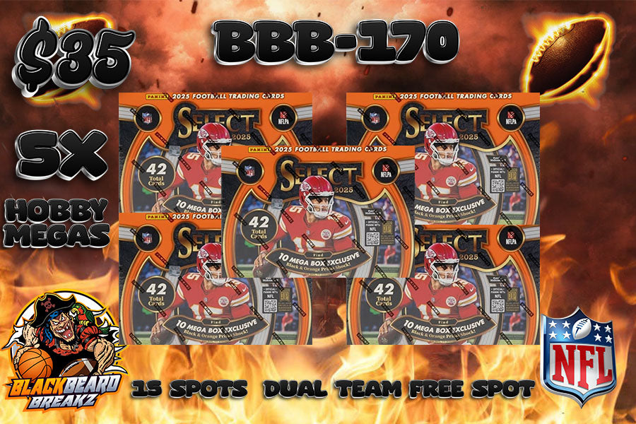 BBB 170 - BUDGET 5 SELECT 2025 HOBBY MEGA BOXES - 5-10 FROM CASE